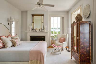  Mid-Century Modern Family Home Bedroom. Nantucket Captain's House by Roughan Interior.