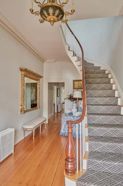  Traditional Family Home Entry and Hall. Nantucket Captain's House by Roughan Interior.