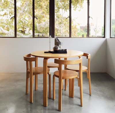  Eclectic Minimalist Retail Dining Room. The Apartment By The Line Los Angeles by Martha Mulholland Interior Design.