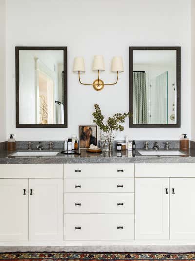  Bohemian Minimalist Family Home Bathroom. Victoria Avenue by Martha Mulholland Interior Design.