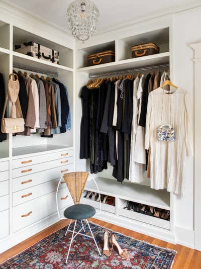  Beach Style Family Home Storage Room and Closet. Victoria Avenue by Martha Mulholland Interior Design.