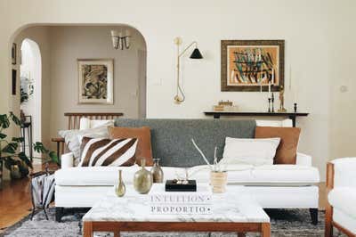 Eclectic Family Home Living Room. Round Top Drive by Martha Mulholland Interior Design.