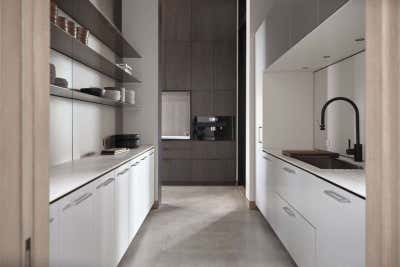  Minimalist Contemporary Vacation Home Pantry. Martis Camp by Alexandra Loew, Inc..