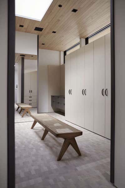 Minimalist Storage Room and Closet. Martis Camp by Alexandra Loew, Inc..