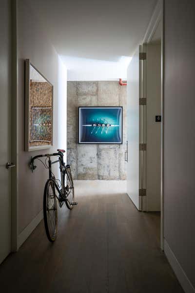  Modern Industrial Bachelor Pad Entry and Hall. TRIBECA by PROJECT AZ.