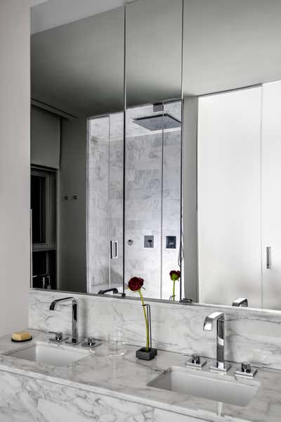  Modern Minimalist Bachelor Pad Bathroom. TRIBECA by PROJECT AZ.