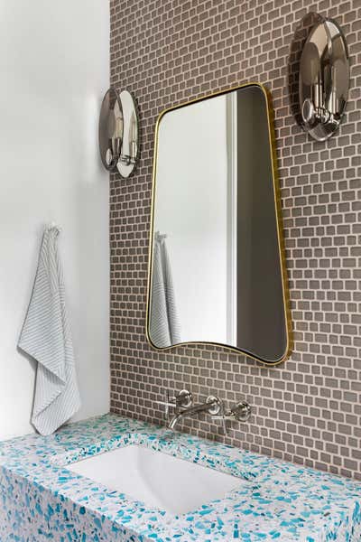  Art Deco Art Nouveau Family Home Bathroom. Sherwood by Jeffrey Bruce Baker Designs LLC.