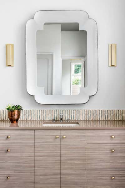  Art Deco Art Nouveau Family Home Bathroom. Sherwood by Jeffrey Bruce Baker Designs LLC.
