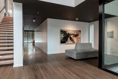Contemporary Entry and Hall. Bespoke by Jeffrey Bruce Baker Designs LLC.