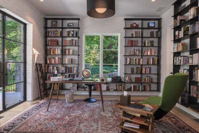  Industrial Family Home Office and Study. French Revival by Jeffrey Bruce Baker Designs LLC.
