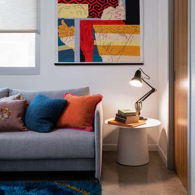  Mid-Century Modern Eclectic Beach House Office and Study. H A R B O R by Nick Fyhrie Studio.
