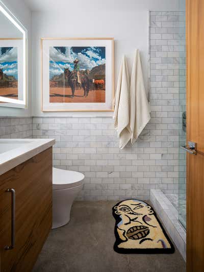  Transitional Beach House Bathroom. H A R B O R by Nick Fyhrie Studio.