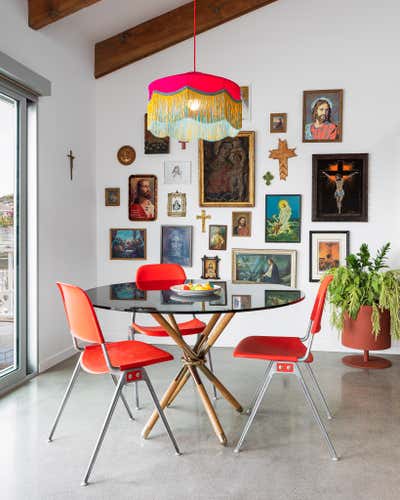  Eclectic Dining Room. H A R B O R by Nick Fyhrie Studio.