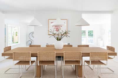 Contemporary Dining Room. Owl House - Hamptons Getaway by Chango & Co..