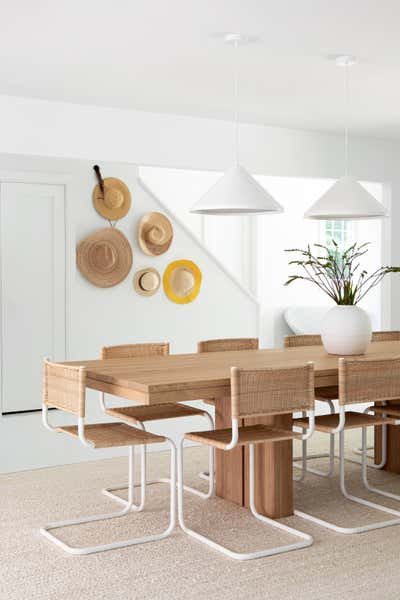 Contemporary Dining Room. Owl House - Hamptons Getaway by Chango & Co..