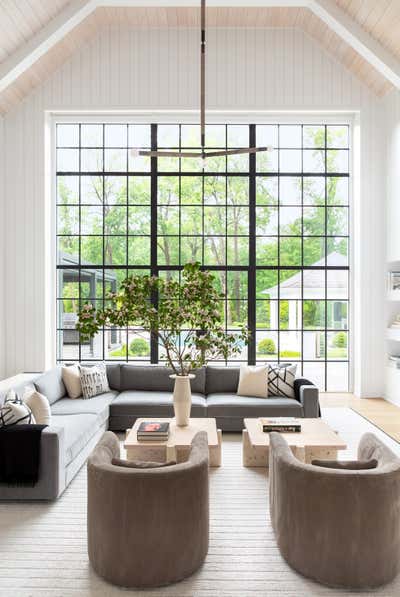 Contemporary Family Home Living Room. Cold Spring Harbor by Chango & Co..