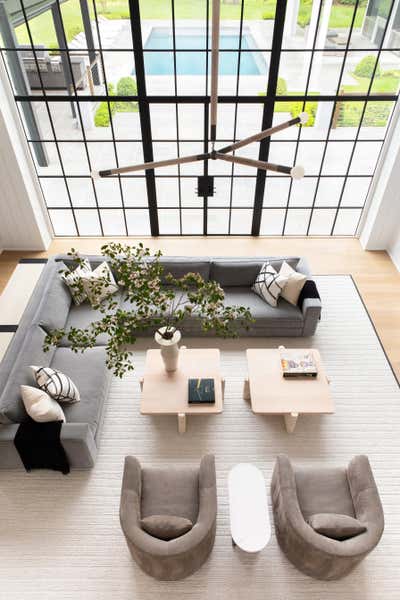 Contemporary Family Home Living Room. Cold Spring Harbor by Chango & Co..