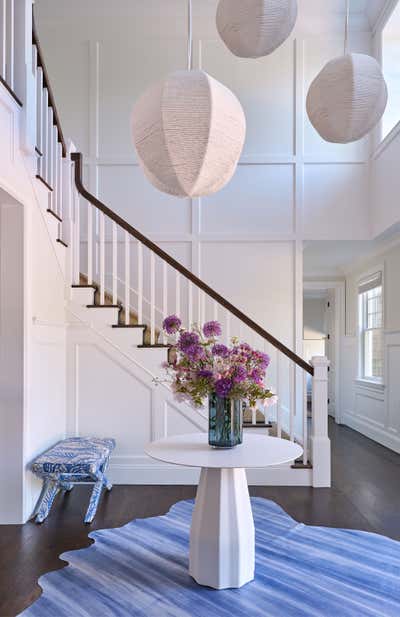  Coastal Beach House Entry and Hall. Home to the Hamptons by Kerri Pilchik Design.