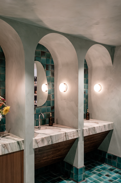  Eclectic Restaurant Bathroom. Marine Layer Winery by Hommeboys.