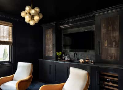 Art Deco Bar and Game Room. Saratoga Springs Residence by Olivia Jane Design & Interiors.
