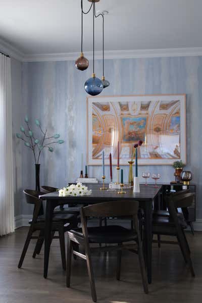 Transitional Dining Room. Fort Lee Family Fantasy  by Do Not Let Us Design.