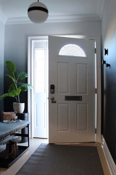 Transitional Entry and Hall. Fort Lee Family Fantasy  by Do Not Let Us Design.