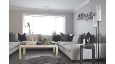 Transitional Living Room. Fort Lee Family Fantasy  by Do Not Let Us Design.