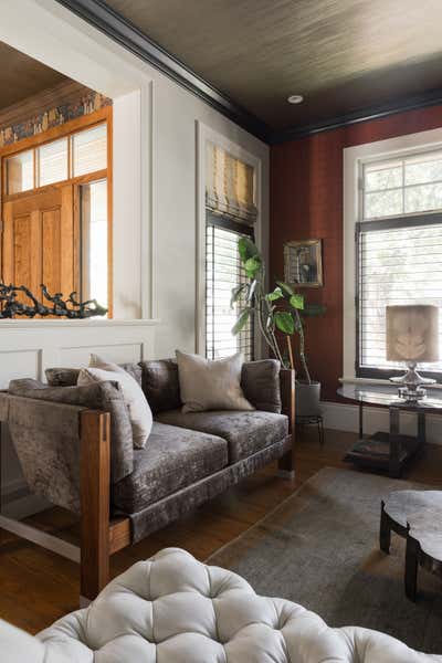  Eclectic Transitional Living Room. Glencoe Manor by Paul Hardy Design Inc..