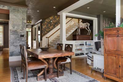  Rustic British Colonial Family Home Open Plan. Glencoe Manor by Paul Hardy Design Inc..