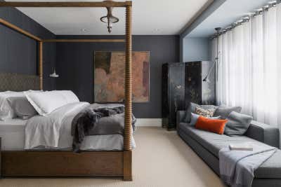 Eclectic Bedroom. Glencoe Manor by Paul Hardy Design Inc..