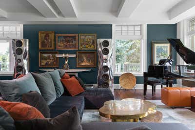  Eclectic Family Home Living Room. House on the Hill by Paul Hardy Design Inc..