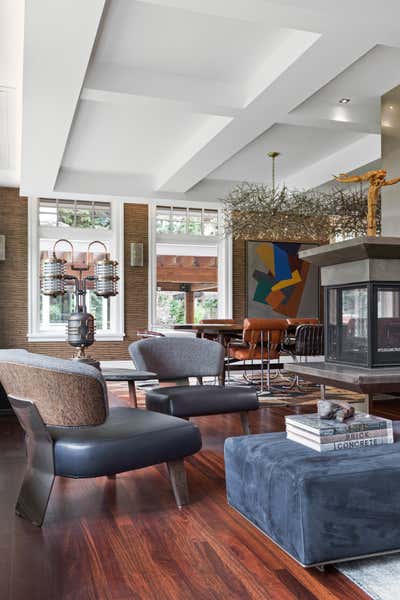  Eclectic Family Home Open Plan. House on the Hill by Paul Hardy Design Inc..