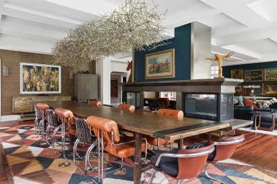 Mid-Century Modern Dining Room. House on the Hill by Paul Hardy Design Inc..