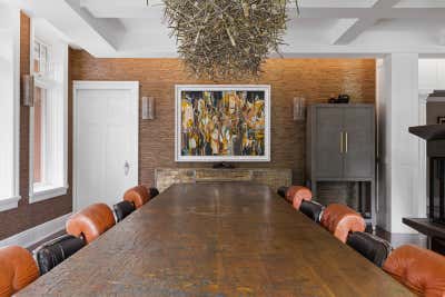  Mid-Century Modern Family Home Dining Room. House on the Hill by Paul Hardy Design Inc..