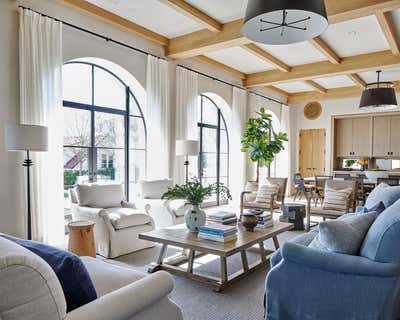  Transitional Beach House Living Room. MEDITERRANEAN BEACH HOME by William McIntosh Design.