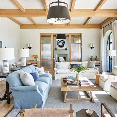  Beach Style Mediterranean Living Room. MEDITERRANEAN BEACH HOME by William McIntosh Design.