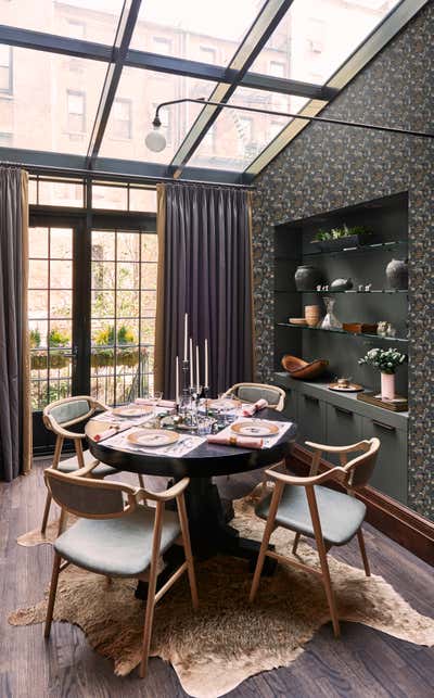 Contemporary Dining Room. Upper West Side Brownstone by Katch Interiors.