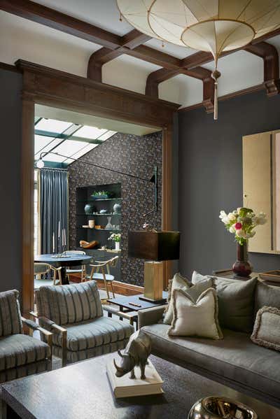 Contemporary Open Plan. Upper West Side Brownstone by Katch Interiors.