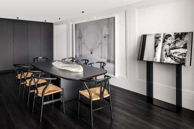 Contemporary Dining Room. Museum Residence  by B+G Design Inc.