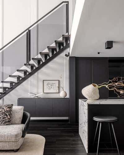  French Apartment Living Room. Museum Residence  by B+G Design Inc.