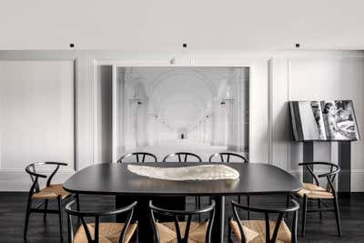  Modern Apartment Dining Room. Museum Residence  by B+G Design Inc.