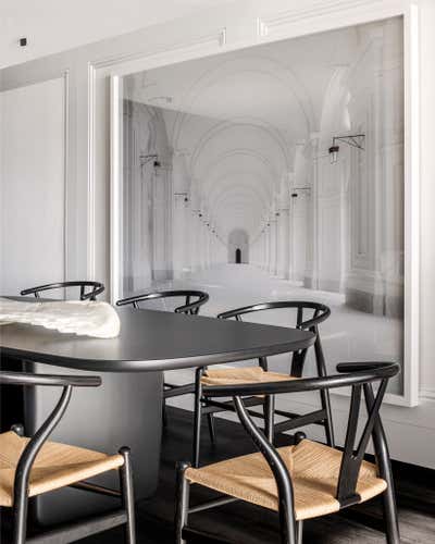  Contemporary French Dining Room. Museum Residence  by B+G Design Inc.