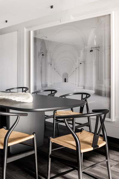  Contemporary French Dining Room. Museum Residence  by B+G Design Inc.