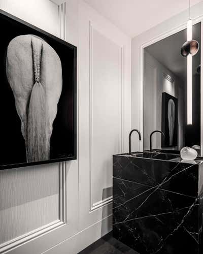  Contemporary Modern Apartment Bathroom. Museum Residence  by B+G Design Inc.