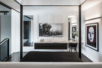 Contemporary Modern Apartment Bedroom. Museum Residence  by B+G Design Inc.
