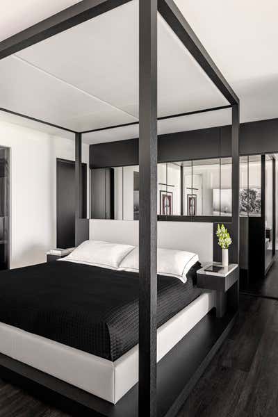  Contemporary Apartment Bedroom. Museum Residence  by B+G Design Inc.