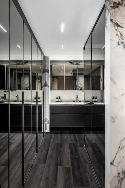  Contemporary French Apartment Bathroom. Museum Residence  by B+G Design Inc.