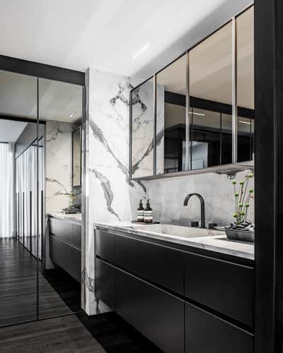  French Bathroom. Museum Residence  by B+G Design Inc.