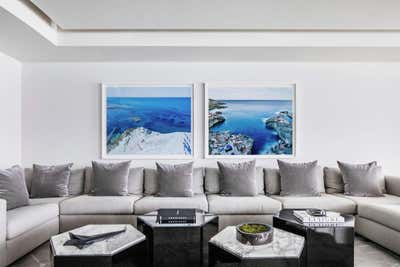  Modern Apartment Living Room. Oceanside Residence  by B+G Design Inc.
