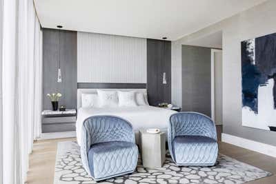  Modern Apartment Bedroom. Oceanside Residence  by B+G Design Inc.